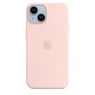 Iphone 14 silicone case with magsafe - chalk pink