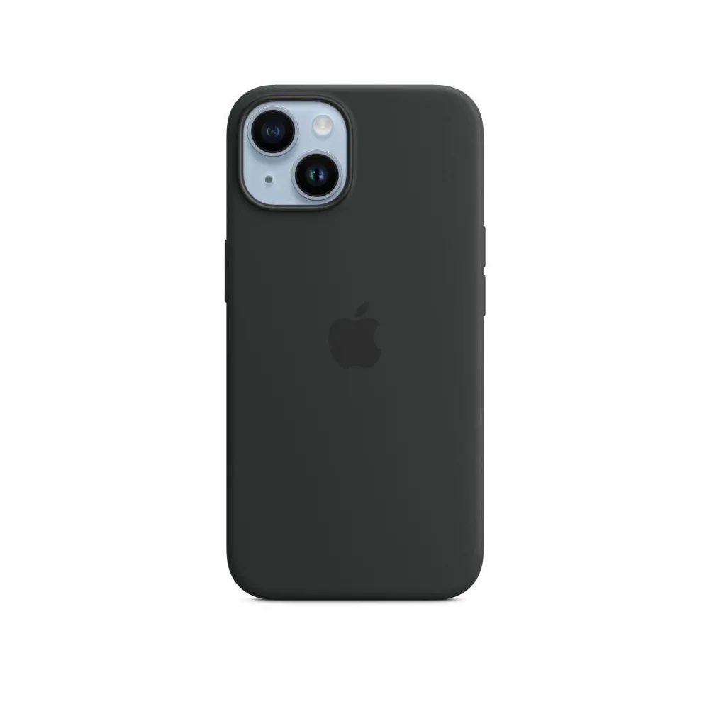 Iphone 14 silicone case with magsafe - midnight