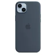 Iphone 14 plus silicone case with magsafe - storm blue