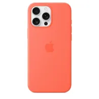 Iphone 16 pro max silicone case with magsafe - tangerine