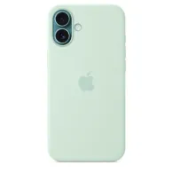 Iphone 16 plus silicone case with magsafe - aquamarine