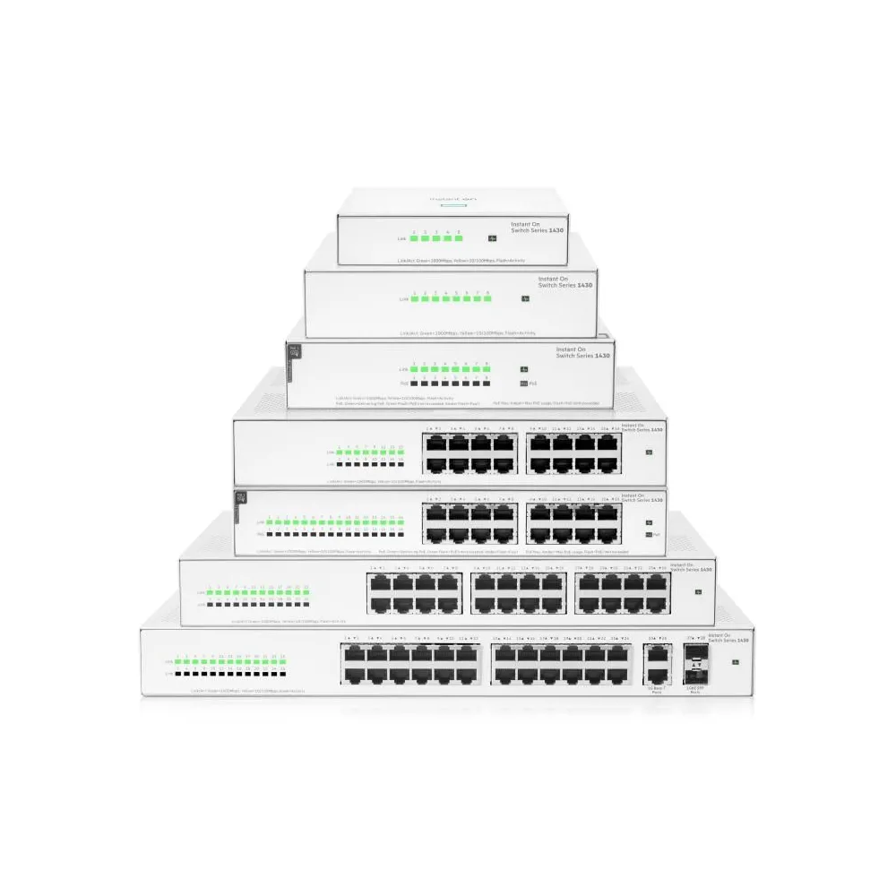 Hpe networking instant on switch 26p gigabit 2p sfp 1430