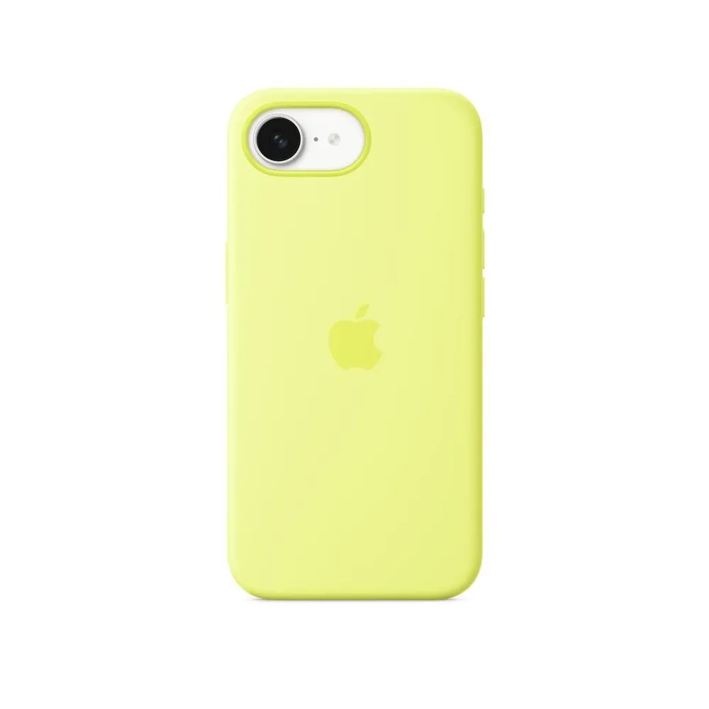 Iphone 16e silicone case – neon yellow