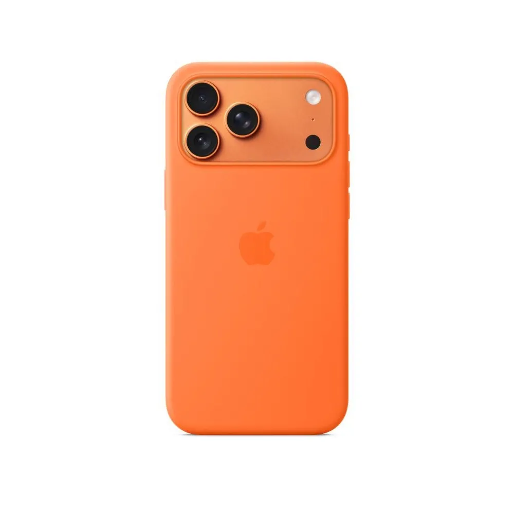 Iphone 17 pro max silicone case with magsafe – orange
