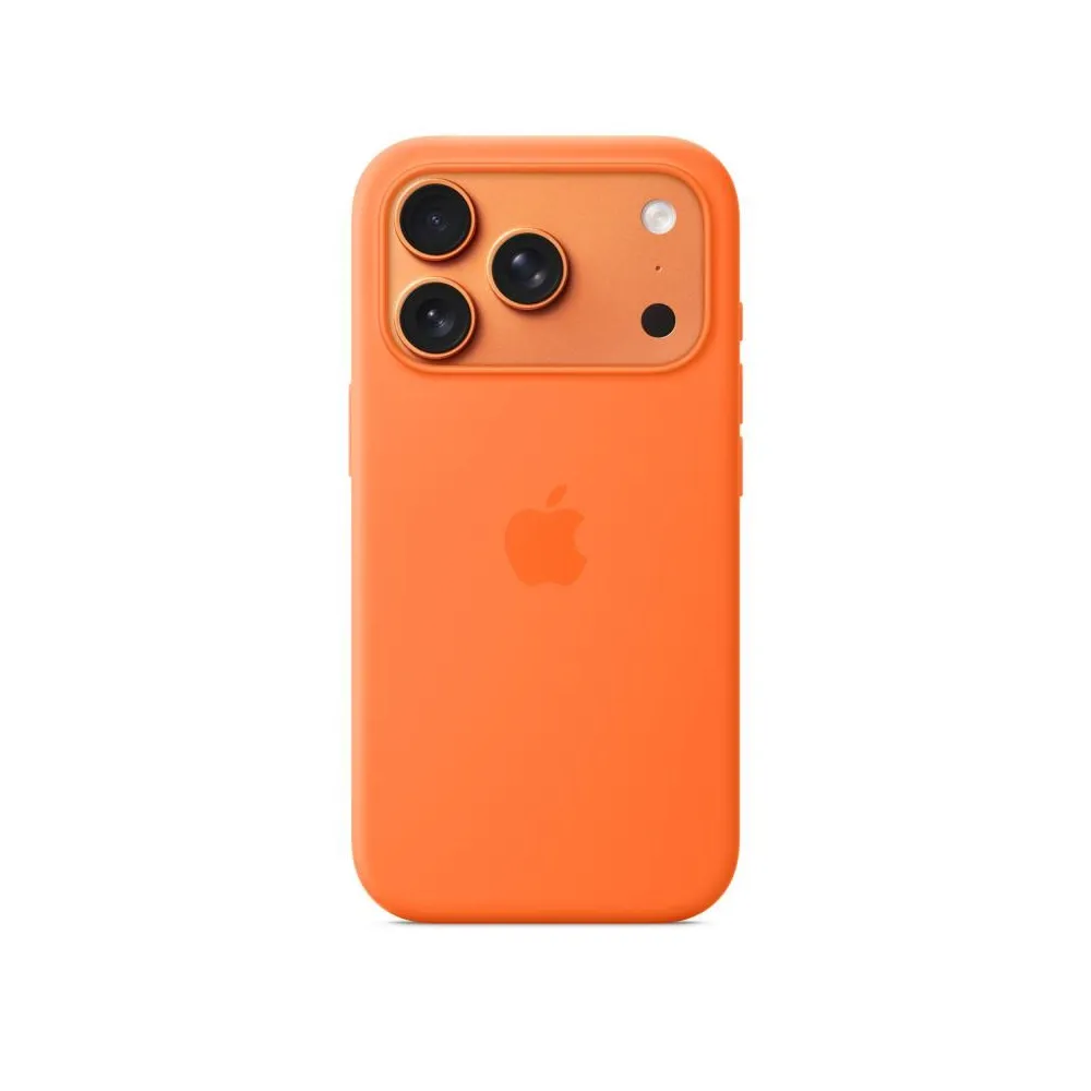 Iphone 17 pro silicone case with magsafe – orange