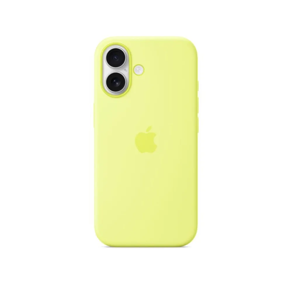 Iphone 17 silicone case with magsafe - neon yellow