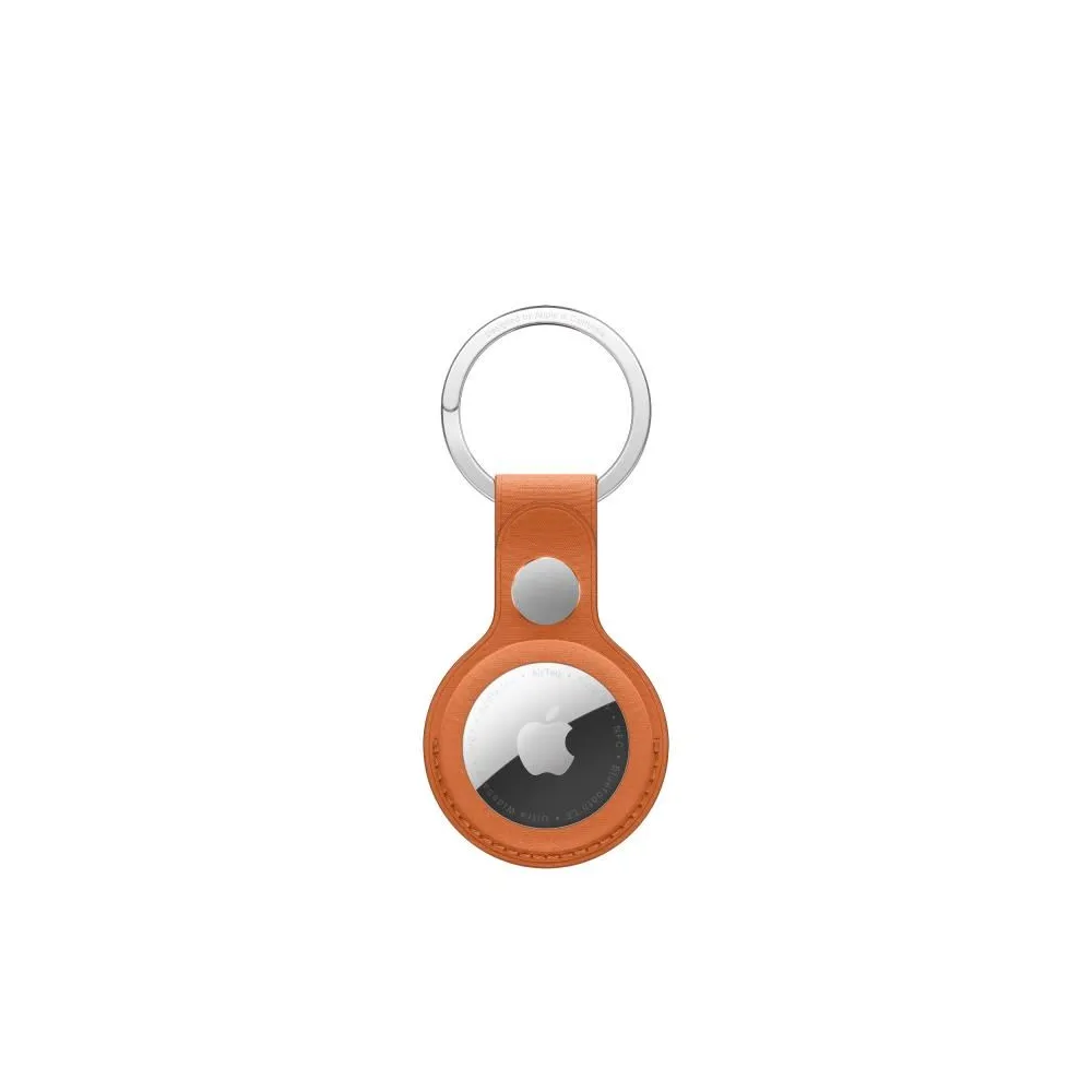 Airtag finewoven key ring - fox orange
