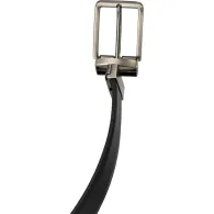 Curea piele naturala reversibila / negru-maro / 10