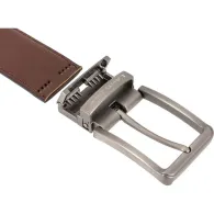 Curea piele naturala reversibila / negru-maro / 10