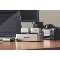 Kingston Technology Workflow microSD Reader Negru, Argint