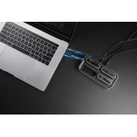 Kingston Technology Workflow microSD Reader Negru, Argint