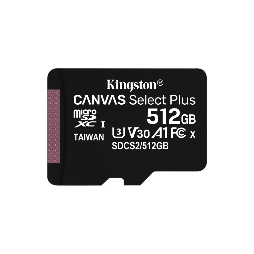 Kingston Technology Canvas Select Plus 512 Giga Bites MicroSDXC UHS-I Clasa 10