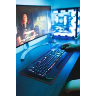 SureFire Silent Flight 680 Mouse pad pentru jocuri Negru, Roşu