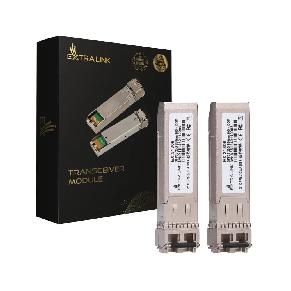 Extralink sfp28 25g 2-pack  sfp28 module  25gbps lc/upc duplex 850nm