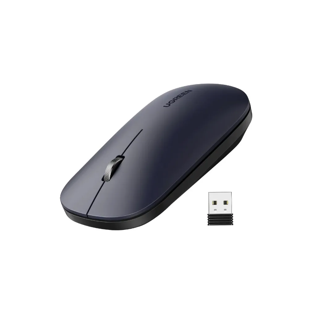 Mouse Ugreen MU001, Optic, USB Wireless, 4000dpi, Black