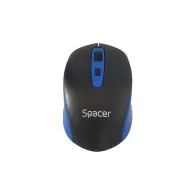 Mouse Spacer SPMO-WS01-BKBL, optic, USB Wireless, 1600dpi, Black-Blue