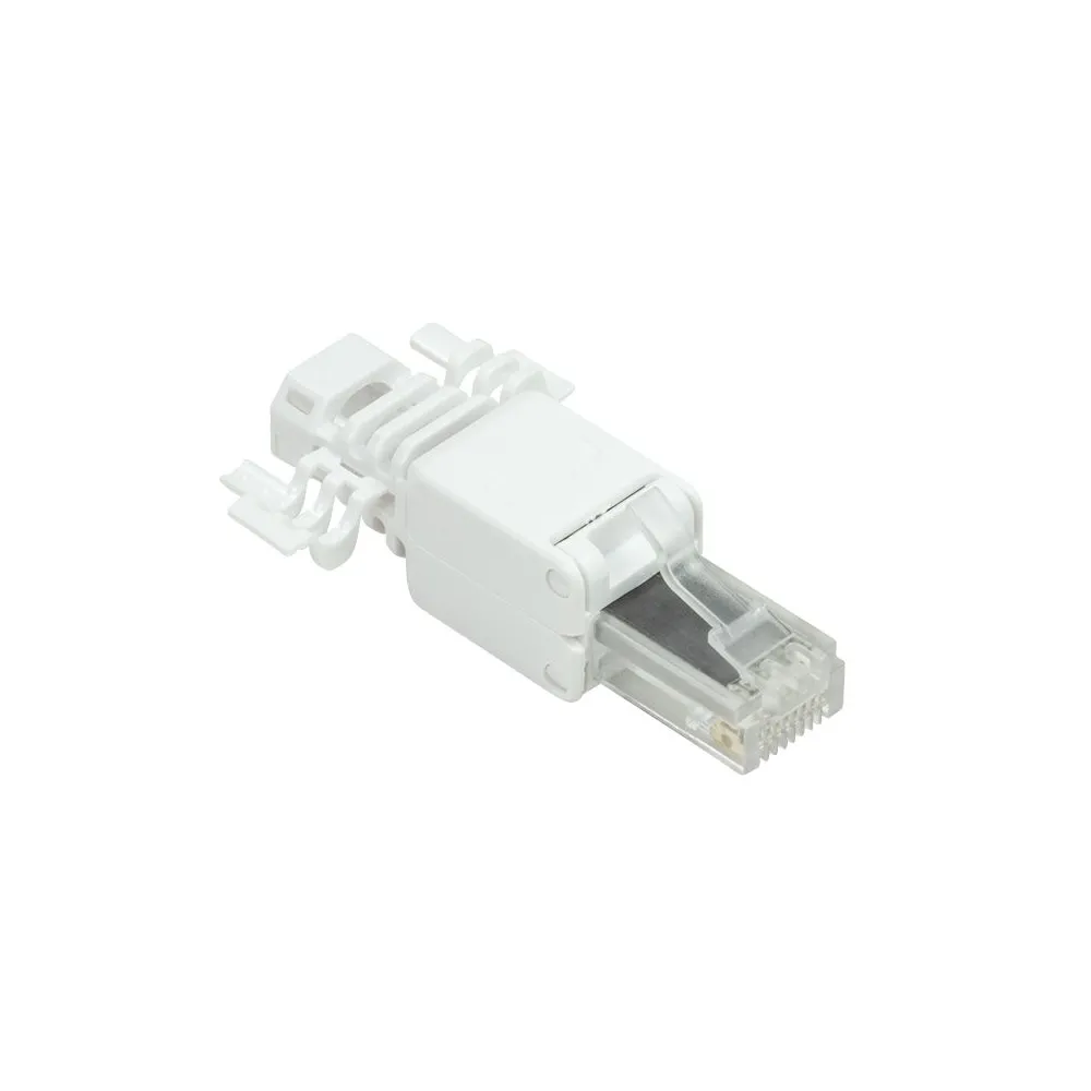 Mufa logilink rj45 pt. cablu utp cat.6a modulara alb mp0028