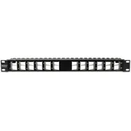 Patch panel ecranat 24 porturi blank keystone incl