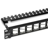 Patch panel ecranat 24 porturi blank keystone incl