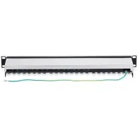 Patch panel 24 porturi rj45 cat6a ecranat 1u - tre