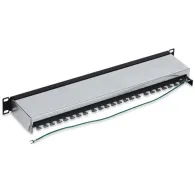 Patch panel 24 porturi rj45 cat6a ecranat 1u - tre