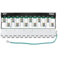 Patch panel 12 porturi rj45 utp cat6a ecranat 0.5u