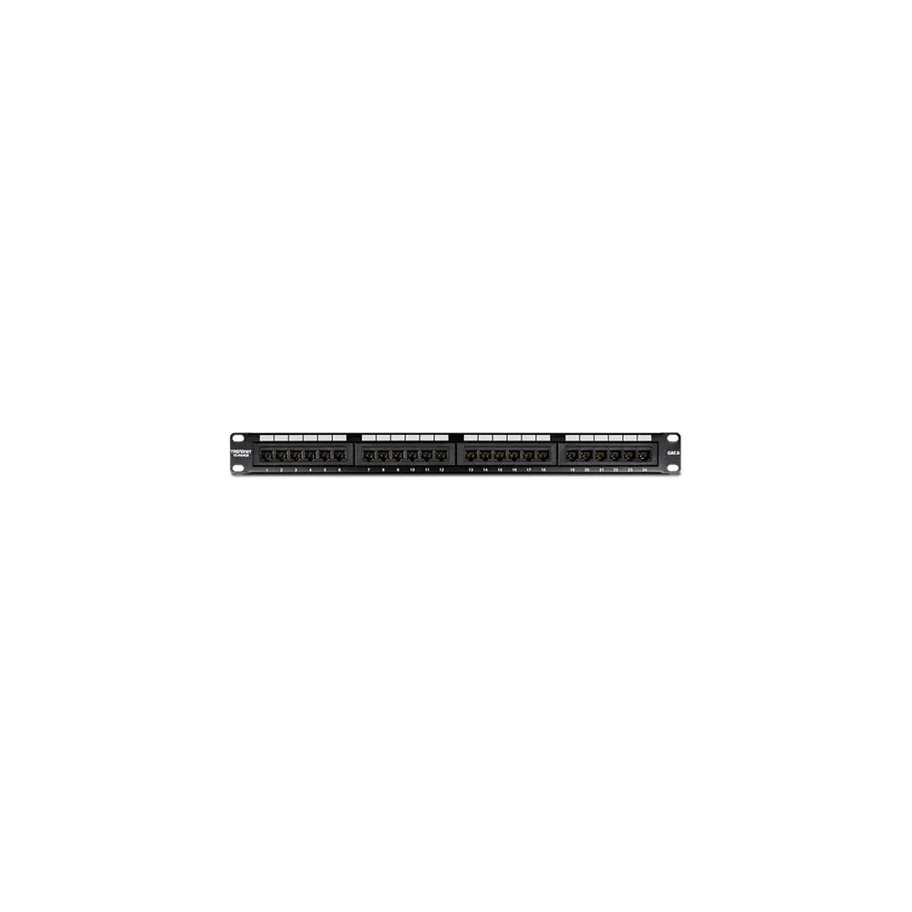 Patch panel 24 porturi rj45 utp cat6 - trendnet tc