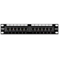 Patch panel 12 porturi rj45 utp 10' cat6 - trendne