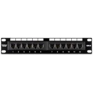 Patch panel 12 porturi rj45 utp 10' cat6 - trendne