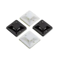 Suport plastic prindere coliere alb 19x19 mm autoa