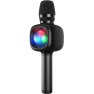 Microfon oneodio wireless conectare prin bluetooth 5.2 sensibilitate -52 db acumulator 1800 mah karaoke | iluminare | 4 modur