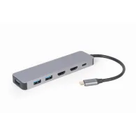 Gembird a-cm-combo3-03 multi port adapter usb type c 3in1 hub
