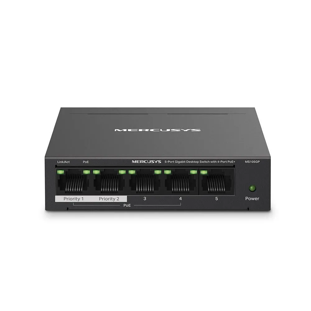 Tp-link 5-port gigabit desktop switch with 4-port poe+