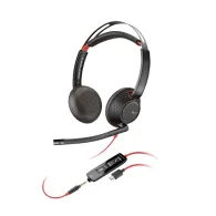 Hp poly blackwire 5220 stereo usb-c headset +3.5mm plug +usb-c/a