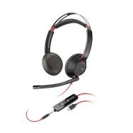 Hp poly blackwire 5220 stereo usb-c headset +3.5mm plug +usb-c/a