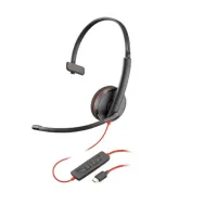 Hp poly blackwire 3210 monaural usb-c headset +usb-c/a adapter