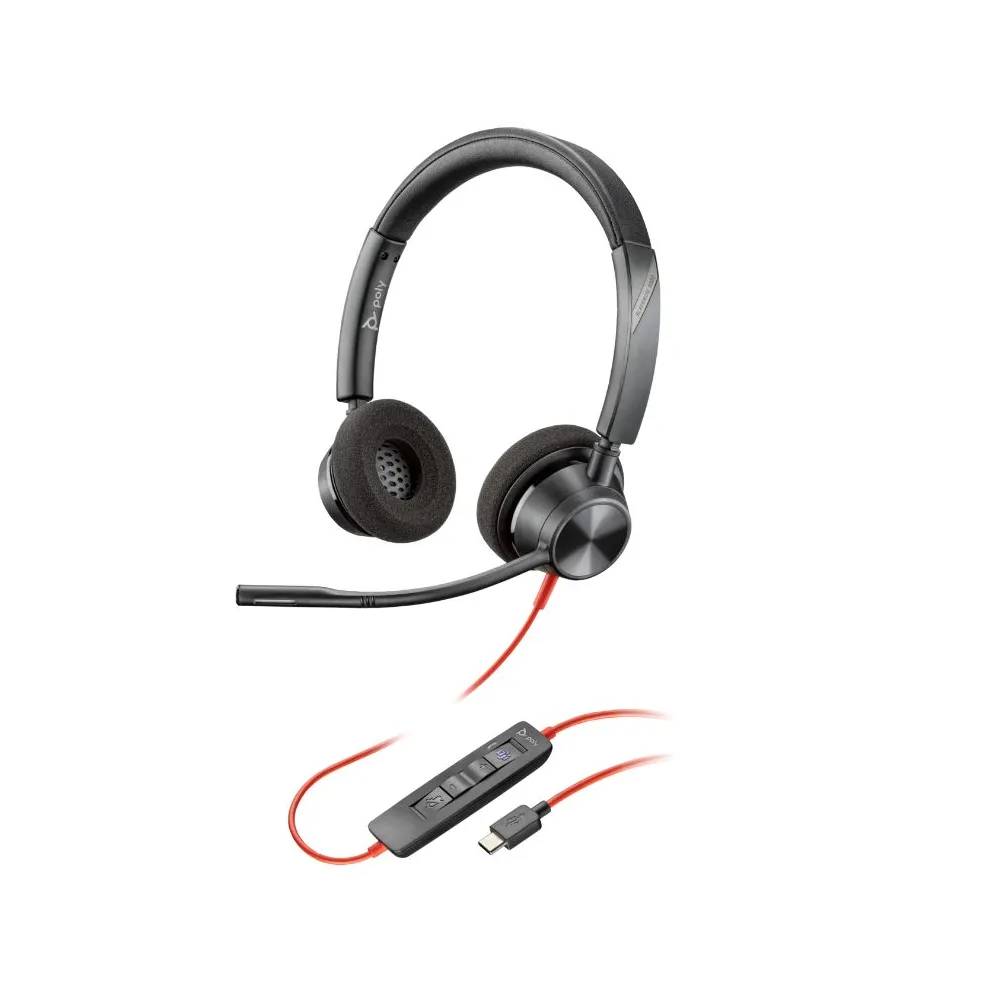 Hp poly blackwire 3325 stereo microsoft teams certified usb-c headset