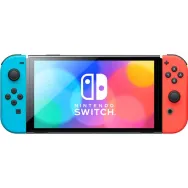 Nintendo switch oled neon blue & red