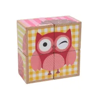 Puzzle din lemn cu animale 4 piese