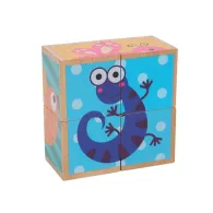 Puzzle din lemn cu animale 4 piese