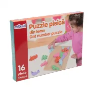 Puzzle pisica din lemn 16 piese