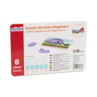 Puzzle din lemn stegozaur 8 piese