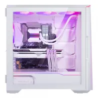 Carcasa pc eclipse g500a d-rgb mid-tower tempered glass - white