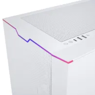 Carcasa pc eclipse g500a d-rgb mid-tower tempered glass - white