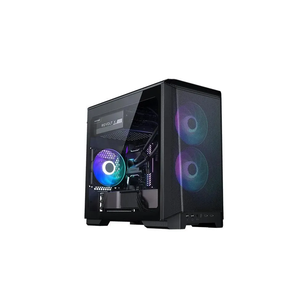 Carcasa phanteks eclipse p200a argb mini-itx tempered glass 2x140 mm