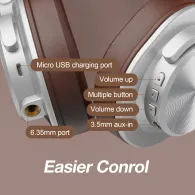 Casca oneodio wireless cu fir tip over ear utilizare multimedia dj conectare prin bluetooth 5.2 | jack 3.5 mm | jack 6.35 mm