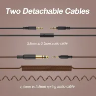 Casca oneodio wireless cu fir tip over ear utilizare multimedia dj conectare prin bluetooth 5.2 | jack 3.5 mm | jack 6.35 mm