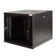 Cabinet 19 logilink  15u fixare pe perete flatpack (dezasamblat)  black 723 (h) x 540 (w) x 550 (d) mm usa sticla cu blocare ote
