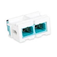 Adaptor | fo | multimode | sc snap-in | lanmark | duplex | aqua