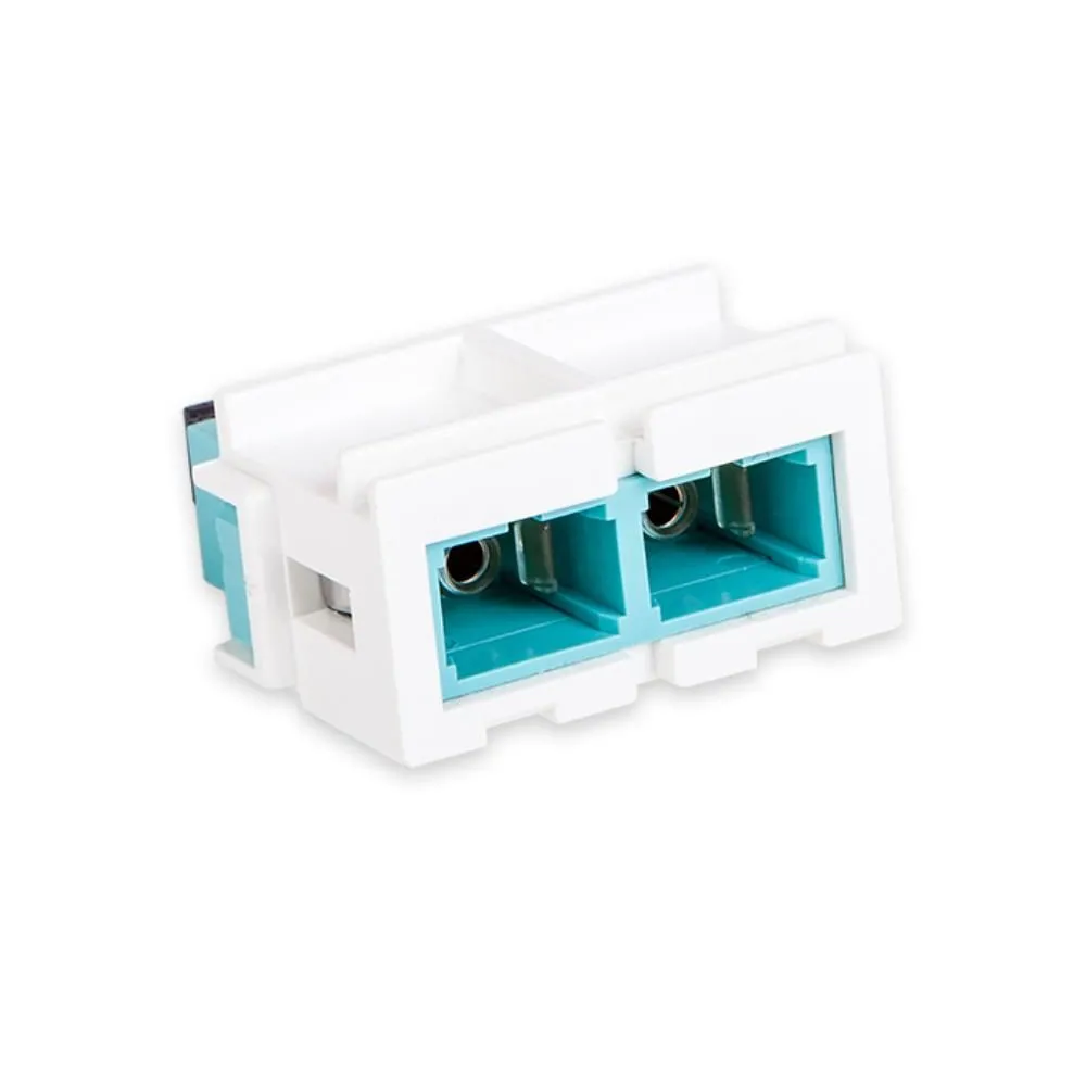 Adaptor | fo | multimode | sc snap-in | lanmark | duplex | aqua